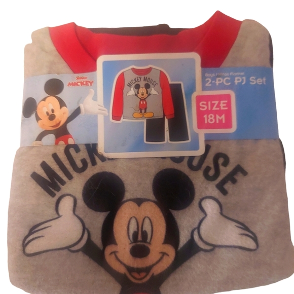-DISNEYS MICKEY MOUSE CLUBHOUSE 2 PIECE PJ SET- STILL NEW IN CARDSTOCK - Picture 2 of 4